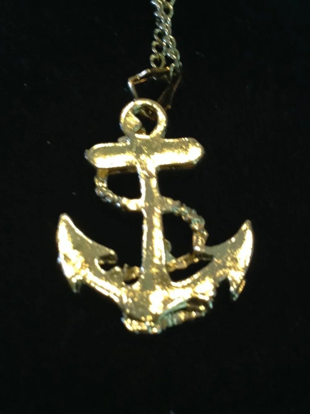 NWOT Costume Jewelry Anchor Necklace 24